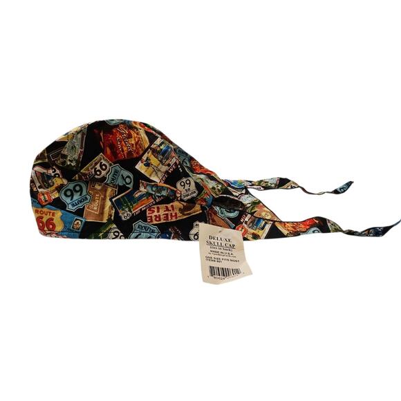 Brand New Route 66 Delux Skull Men's Cap - Picture 3 of 5